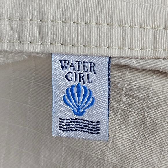 Water Girl  patagonia large 100% Nylon Pants Khaki Cargo Made in the USA - Picture 9 of 12
